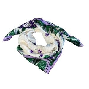 Vintage Ceil Chapman Design for Carol Stanley Signature Pure Silk Scarf